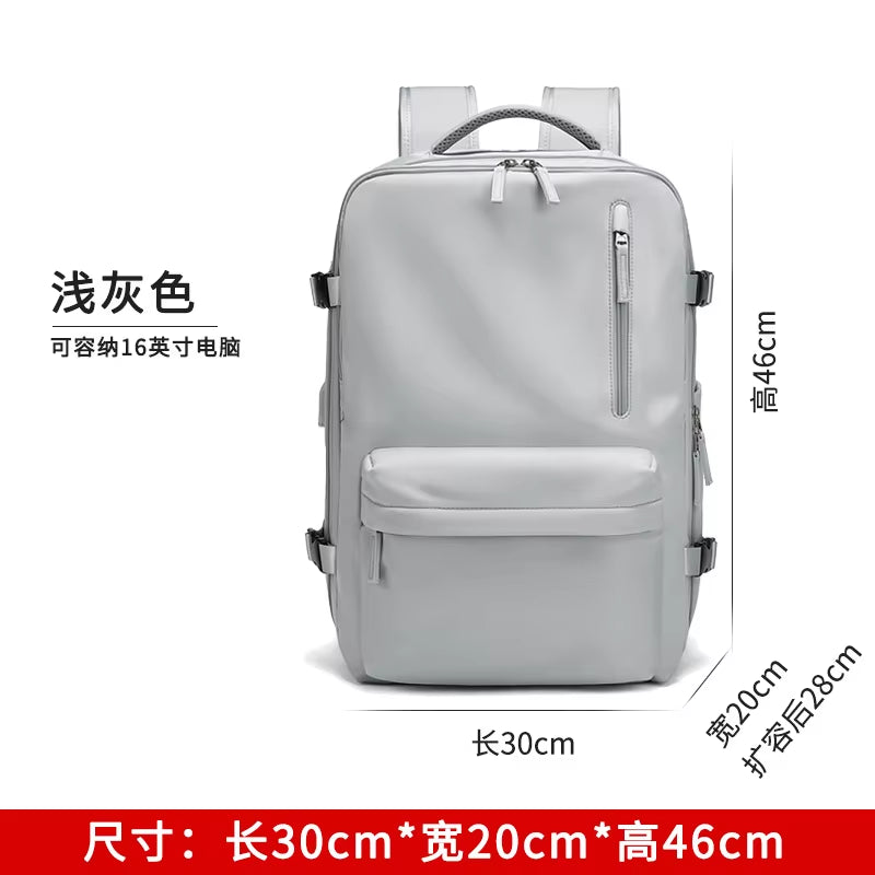 35L Travel Backpack Women Laptop Business Backpacks Multifunctional USB Charging Mochila School Luggage Bag with Shoes Pocket